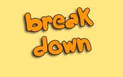 перевод break down